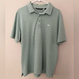 Travis Mathew Men's Green Polo Shirt